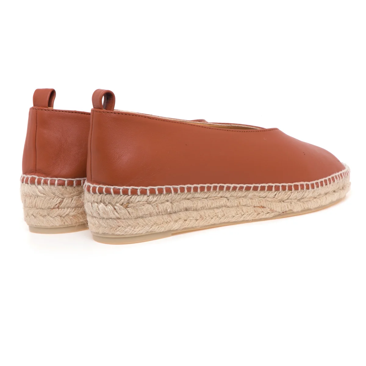 Castañer, espadrilla "GEA" stile ballerina in pelle con allacciatura in caviglia - immagine 4