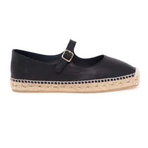 Castanèr espadrilla flat stile mary-jane in pelle