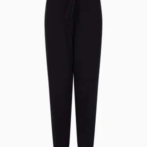 Pantalone In Felpa Logo Banda Later. Donna