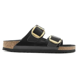Ciabatta Birkenstock Arizona Big Buckle in pelle lucida