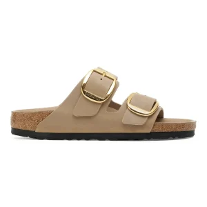 Ciabatta Birkenstock Arizona Big Bucklè in nabuck oliato