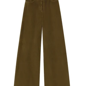 Pantalone a palazzo Pinko in velluto con coste sottili