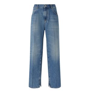 Jeans largo Pinko con piega davanti
