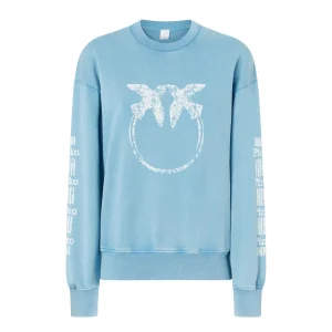 Felpa Pinko in cotone con maniche logate