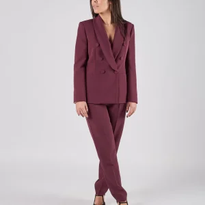 Giacca  Silence doppio pettto bordeaux