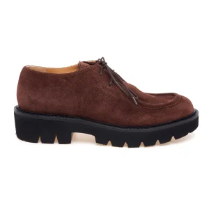 Stringata stile norvegese Anna F. in camoscio con suola in gomma