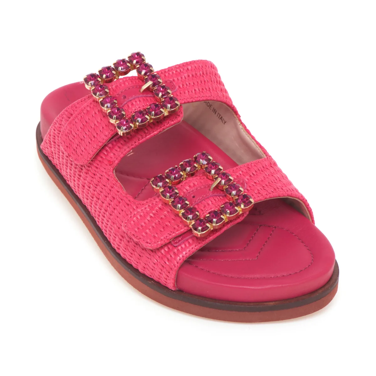 Ciabatta in rafia Lorenzo Mari con doppia fibbia e fussbet anatomico - immagine 5