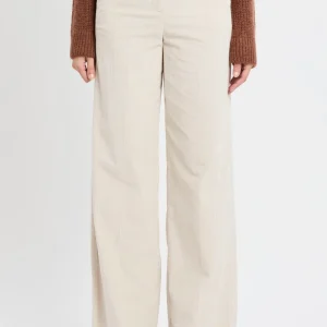 Pantalone a palazzo Marella "Susina" in velluto