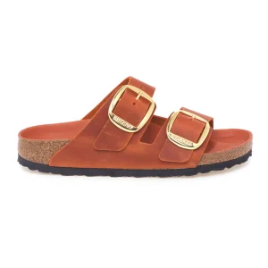 Ciabatta Birkenstock Arizona Big Buckle in pelle oliata