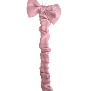 Catenina ciuccio in organza personalizzata