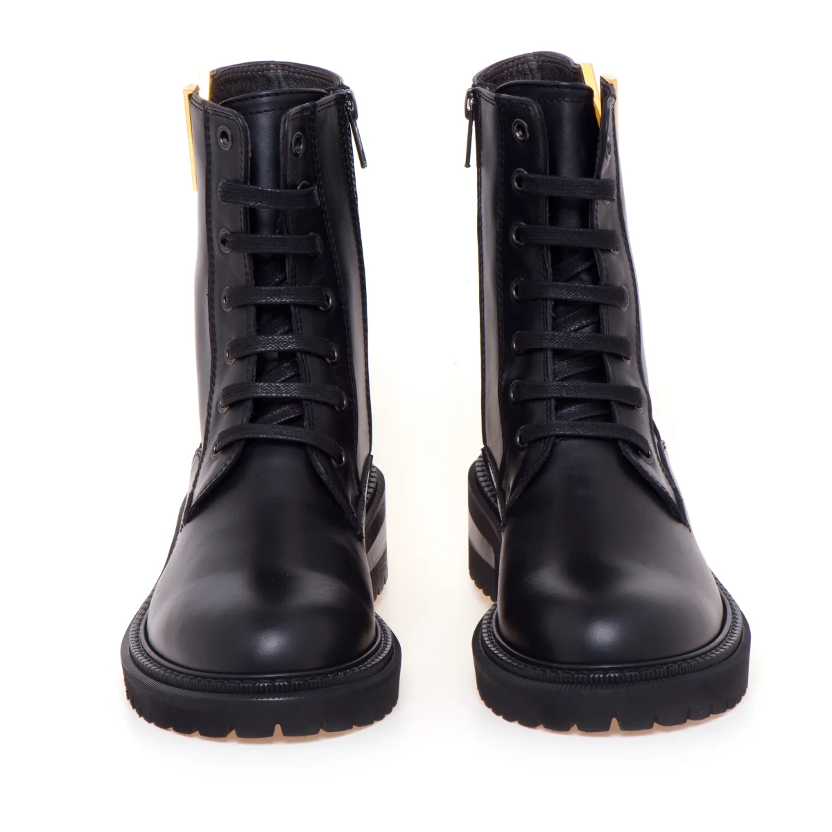 Anfibio Via Roma 15 in pelle "V" in metallo dorato - immagine 6