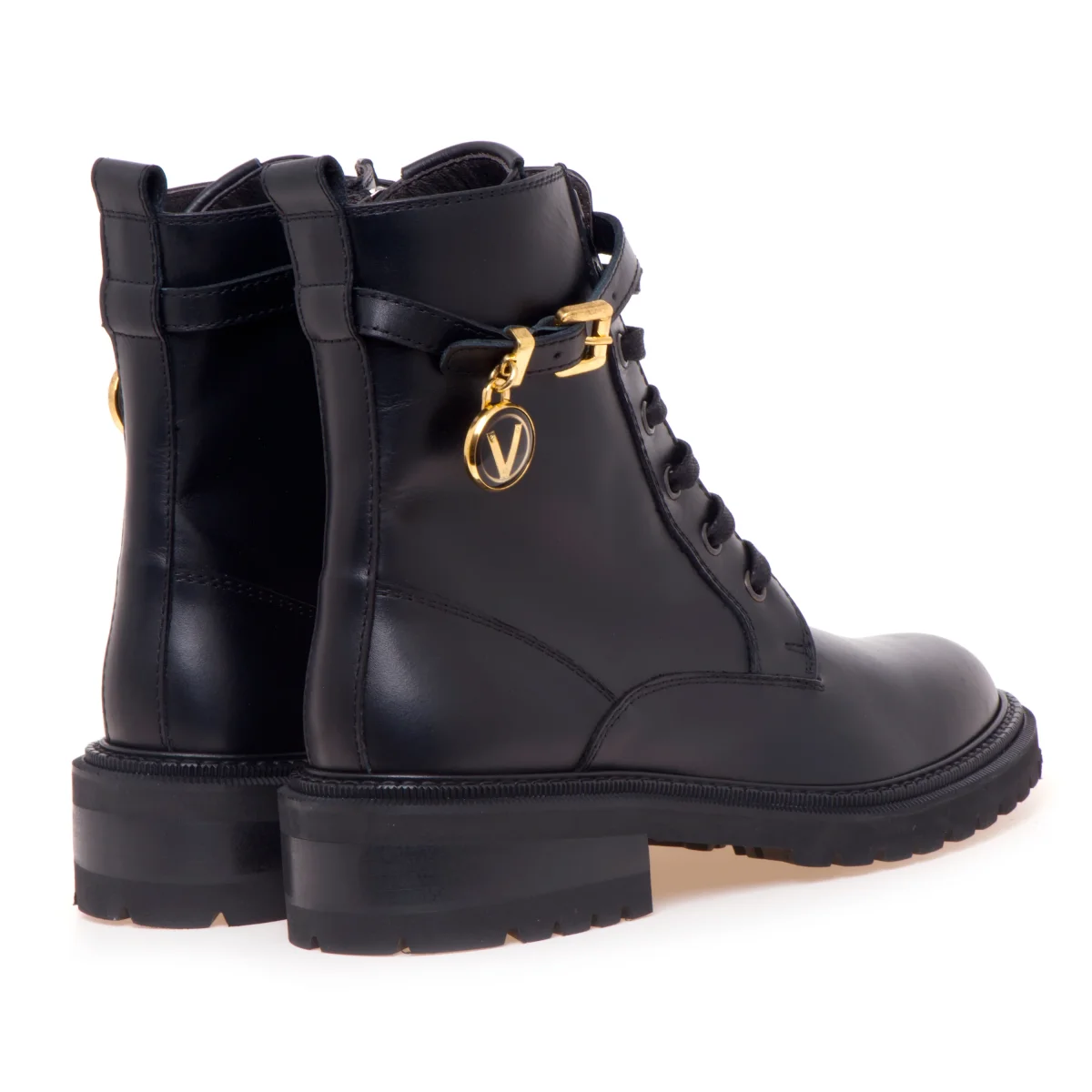 Anfibio Via Roma 15 in pelle con ciondolo "V" - immagine 4