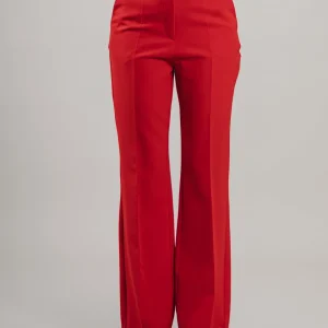 Pantalone Actualee senza pence rosso