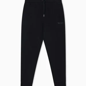 Pantalone In Felpa Basic Logo Su Tinta Uomo