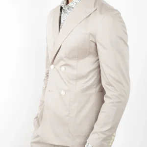 Giacca Doppiopetto Sfoderata Misto Cotone