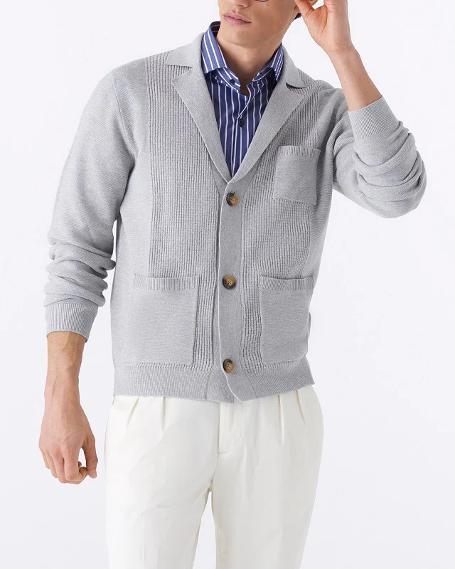 Giacca in filo trama operata - immagine 5