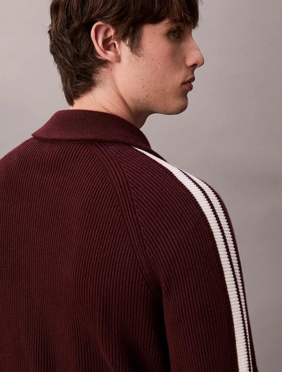 Giacca In Maglia Collo Camicia Uomo - immagine 5