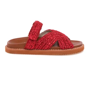 Ciabatta De Siena Zoey in rafia crochet