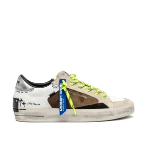 Sneakers Military & Lime Laces Uomo