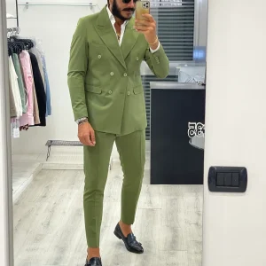 Abito doppiopetto Paris - Verde Oliva