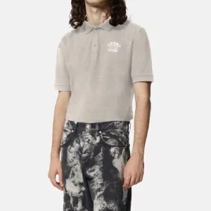 Polo Regular Logo Su Tinta Ricamato Uomo