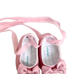 Ballerine in organza con fiocchetto