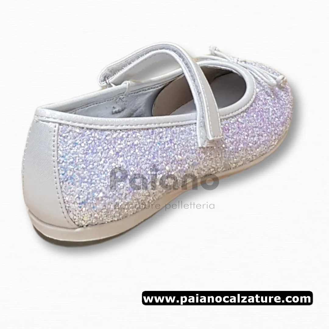 Ballerina Asso 13100 bianco glitter cangiante - immagine 5