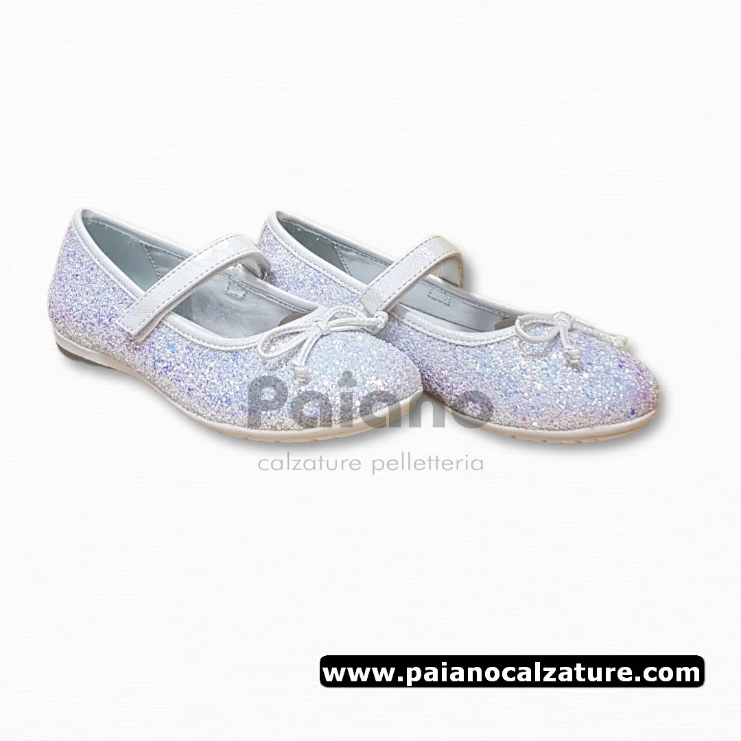 Ballerina Asso 13100 bianco glitter cangiante - immagine 3