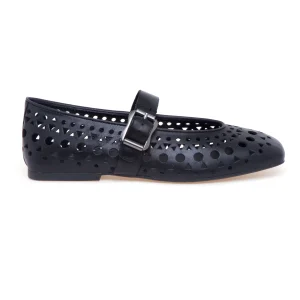 Ballerina ASH Brook in pelle laserata con cinturino regolabile