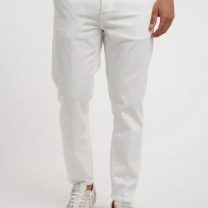 Pantalone in denim bianco Pt Torino - tapperd fit