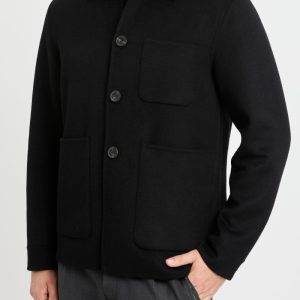 Cappotto corto in misto lana Black Wood