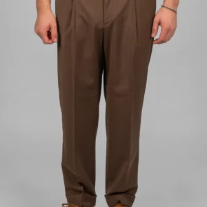 Pantalone ERNESTO Lana - Tabacco