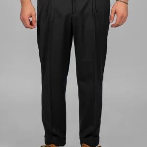 Pantalone ERNESTO Lana - Nero