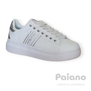 Enrico Coveri 414236 pelle bianco riporti argento da donna