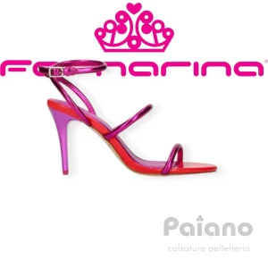 Fornarina Glam Cherry sandalo pelle fuxia tacco alto