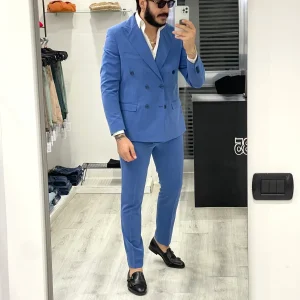 Abito doppiopetto 6 bottoni slimfit - BLUE JEANS