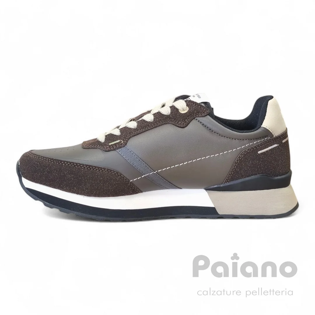 Sneakers Gas 523101pelle e camoscio marrone caffè - immagine 5