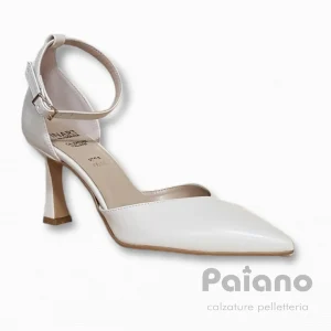 Inart Donna 102 pelle panna braccialetto tacco rocchetto a punta