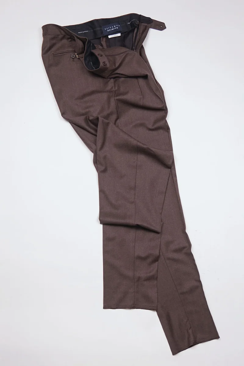 Pantalone KEGO Rifinito 2 Pinces - Tortora - immagine 3