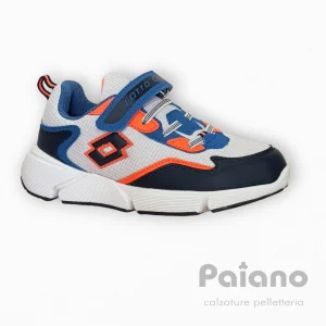 Lotto 217519 blu bianco arancio ginnastica con strappo