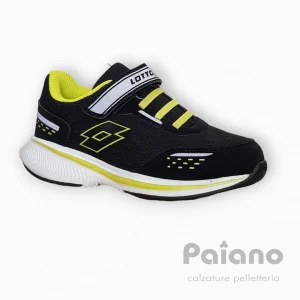 Lotto 217499 nero giallo fluo ginnastica con strappo