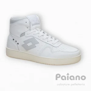 Lotto 219960 pelle bianco basket alta