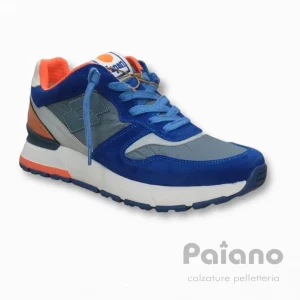 Lotto Leggenda 219581 AKi Tokio Ginza camoscio bluette ripoto orange