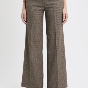 Pantalone flared Kaos con motivo a quadri