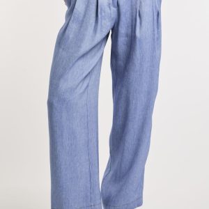 Pantalone Kaos wide-leg in misto lino