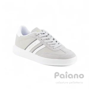 Solo Soprani 514r29 camoscio grigio sneakers stringata