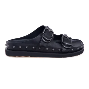 Ciabatta in pelle ASH Urus con doppia fibbia e fussbet