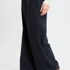 Pantalone a palazzo Semicouture in misto lana