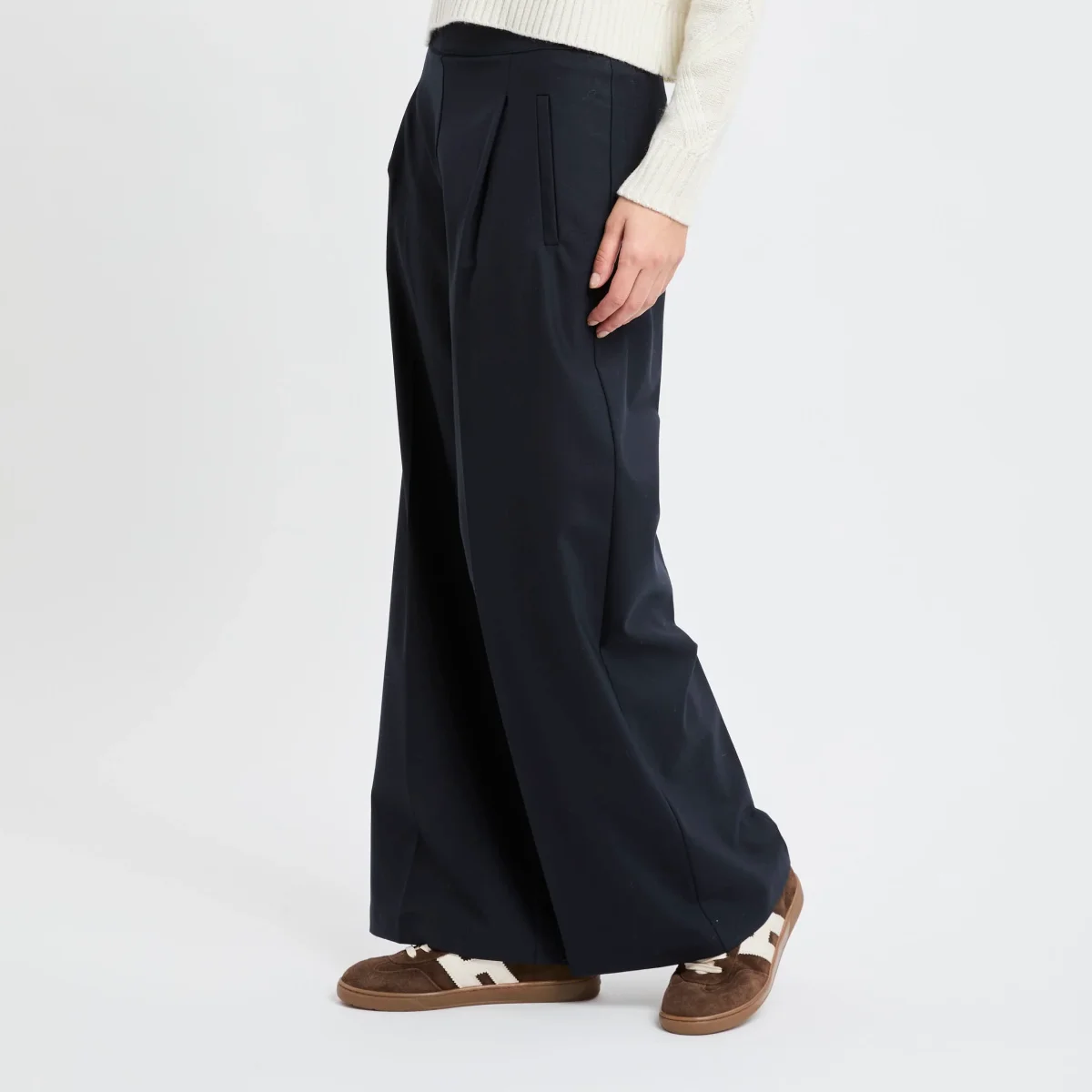 Pantalone a palazzo Semicouture in misto lana - immagine 9
