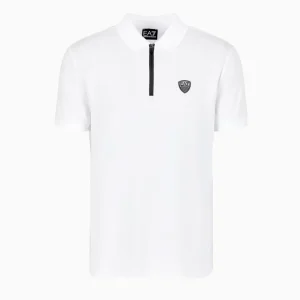 Polo Train Premium Zip Logo Scudo Uomo